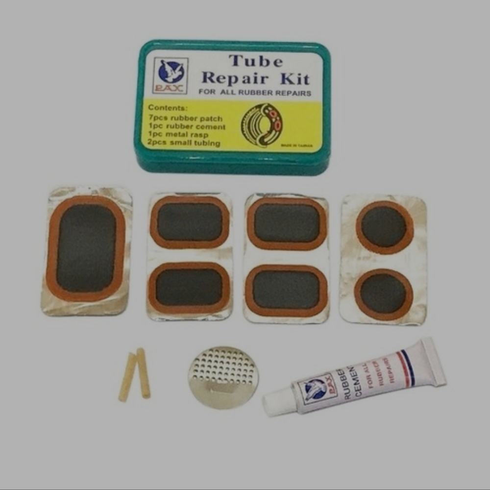 Travel size bicycle repair kit
